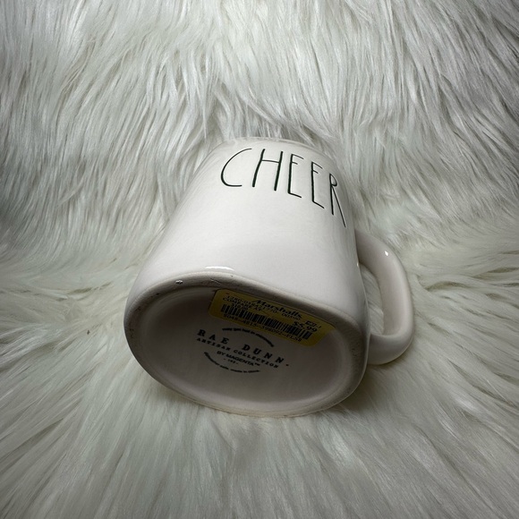 Rae Dunn White Cheer Mug with Red Interior - Picture 3 of 3